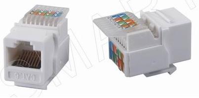 110902. CAT6 RJ45 8p8c UTP Unshielded 90 degree Tooless Keystone Jack