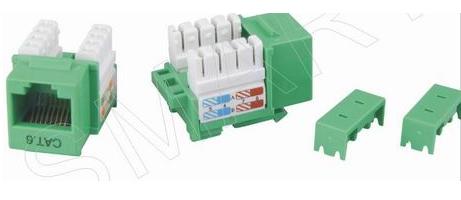 110911. CAT6 RJ45 8p8c UTP Unshielded 90 degree 110 IDC Keystone Jack