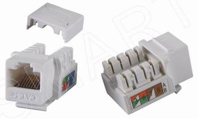 111007. CAT5E RJ45 8p8c UTP Unshielded 90 degree 110 IDC Keystone Jack