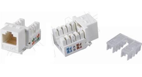 111014. CAT5E RJ45 8p8c UTP Unshielded 90 degree 110 IDC Keystone Jack