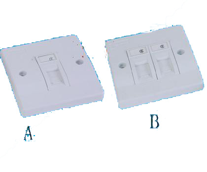 111308. Wall Plate 1 port / 2 port