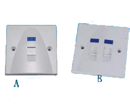 111314. Wall Plate 1 port / 2 port