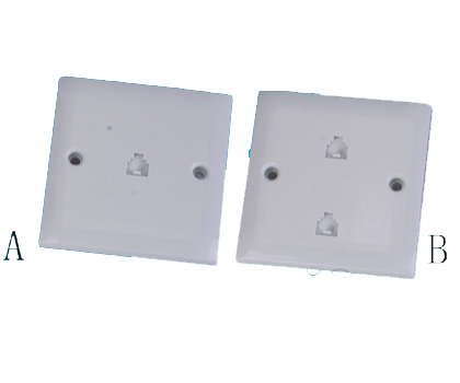 111320. Wall Plate 1 port  / 2 port (6P4C)