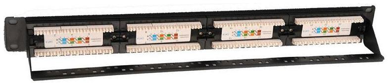 111505. 24 Port UTP CAT 6 Patch Panel 19 Inch 1U(Integrated)