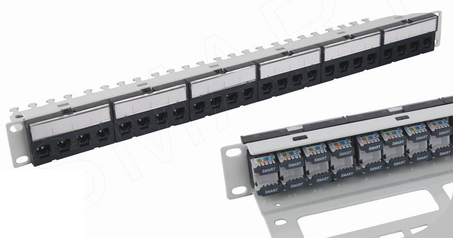 111601. 24 Port CAT.5e UTP Unshielded Krone Patch Panel 19 Inch 1U