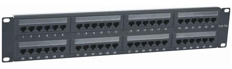 111606. 48 Port CAT.5e UTP Unshielded 110 Patch Panel 19 Inch 2U