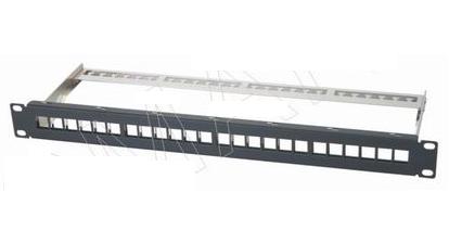 111801. 24 Port empty Patch Panel 19 Inch 1U