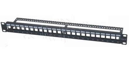 111802. 24 Port empty Patch Panel 19 Inch 1U