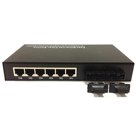 120902. 10/100M 6 ports UTP+2 ports Fiber switch