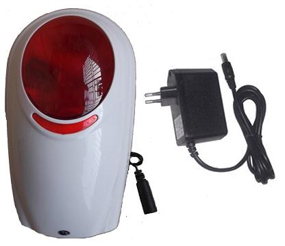 131527. wireless outdoor siren with strobe