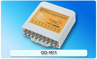 150556. GD-1611 Hi-isolation and short-circuit protection 17 in 1 DiSEqC switch