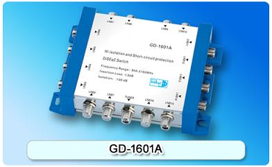 150561. GD-1601A Hi-isolation and short-circuit protection 16 in 1 DiSEqC switch