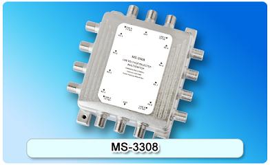 150614. MS-3308 3 in 8 Multiswitch, 3 In Series