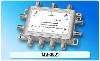 150618. MS-3801 3 in 8 Multiswitch, 3 In Series