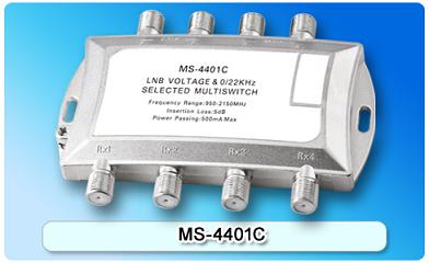 150621. MS-4401C 4 in 4 Multiswitch, 4 In Series