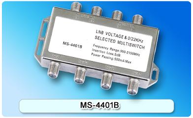 150622. MS-4401B 4 in 4 Multiswitch, 4 In Series