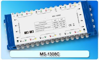 150676. MS-1308C Cascadable Multiswitch of 13 in 8, 13 In Series