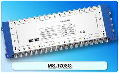 150687. MS-1708C Cascadable Multiswitch of 17 in 8, 17 In Series