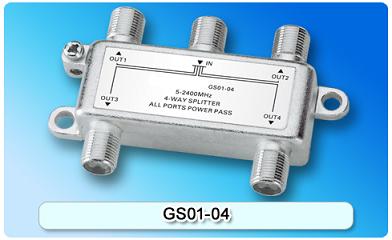 150804. GS01-04 SAT 4-Way Splitter