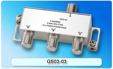 150813. GS03-03 SAT 3-Way Splitter