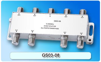 150816. GS03-08 SAT 8-Way Splitter