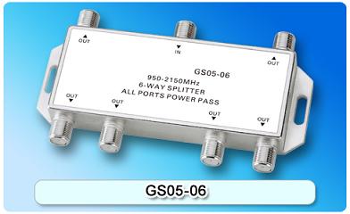 150825. GS05-06 SAT 6-Way Splitter