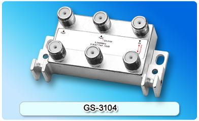 150854. GS-3104 5-2400MHz SAT 4-way Tap
