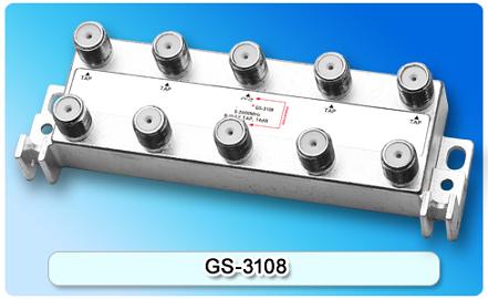 150856. GS-3108 5-2400MHz SAT 8-way Tap