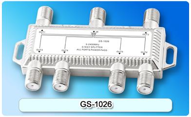 150865. GS-1026 SAT 6-Way Splitter