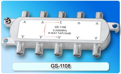 150871. GS-1108 5-2400MHz SAT 8-way Tap