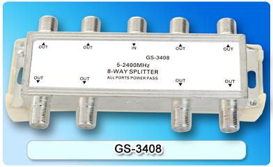 150872. GS-3408 SAT 8-Way Splitter