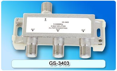 150875. GS-3403 SAT 3-Way Splitter