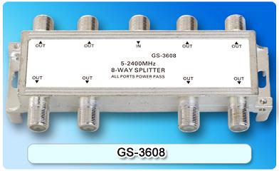 150877. GS-3608 SAT 8-Way Splitter