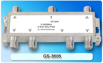 150878. GS-3606 SAT 6-Way Splitter
