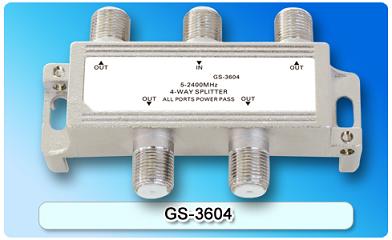 150879. GS-3604 SAT 4-Way Splitter