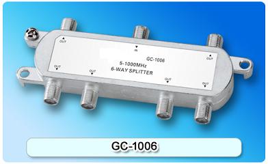 151404. GC-1006 5-1000MHz 6-way Splitter