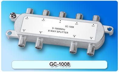 151405. GC-1008 5-1000MHz 8-way Splitter