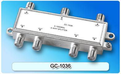 151414. GC-1036 5-1000MHz 6-way Splitter