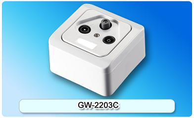 152004. GW-2203C SAT/TV/FM wall socket