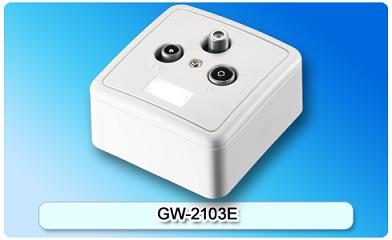 152006. GW-2103E SAT/TV/FM wall socket