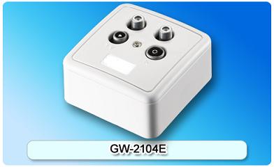 152007. GW-2104E SAT/TV/FM wall socket