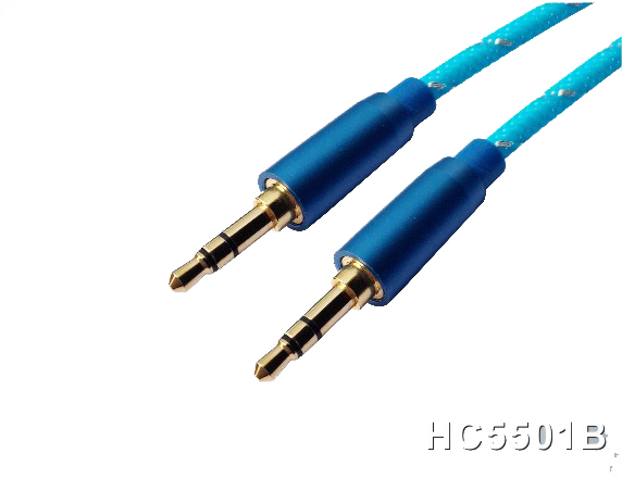 161118. 3.5mm Male to Male Audio Cable Gold-Connector 