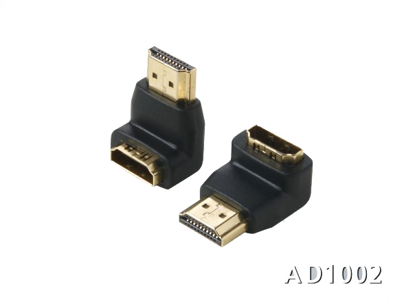 161302. HDMI Right Angle Cable Adapter Male to Female Adapter 90 degree
