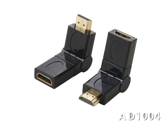 161304. HDMI Male to HDMI Femlae 180 Degree Swivel Adaptor