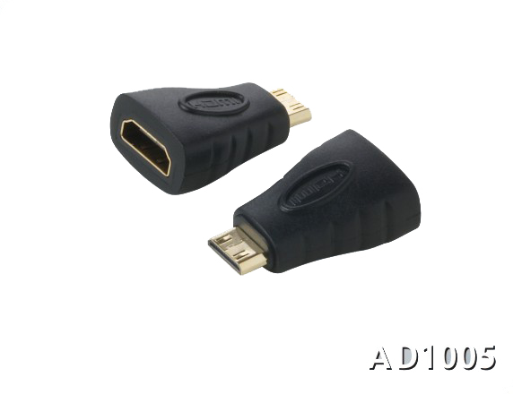 161305. Mini HDMI male to HDMI female adapter