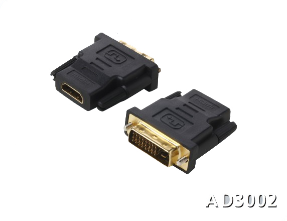 161309. DVI-D Dual Link-M (24+1) to HDMI-F Adapter