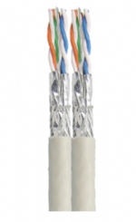S/FTP CAT7 2x4P 23AWG LSZH DUPLEX CABLE